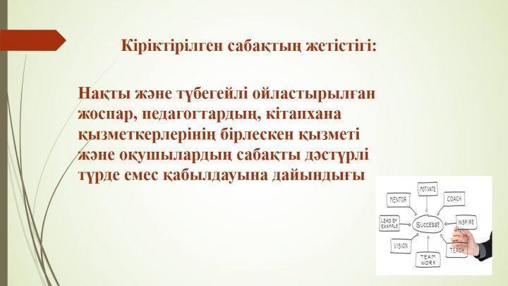 «Ең үздік кітап оқитын мектеп»  байқауы