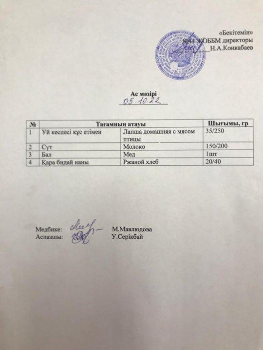 Ас мәзірі