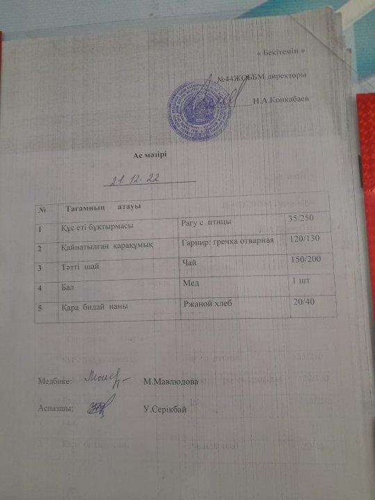 Ас мәзірі